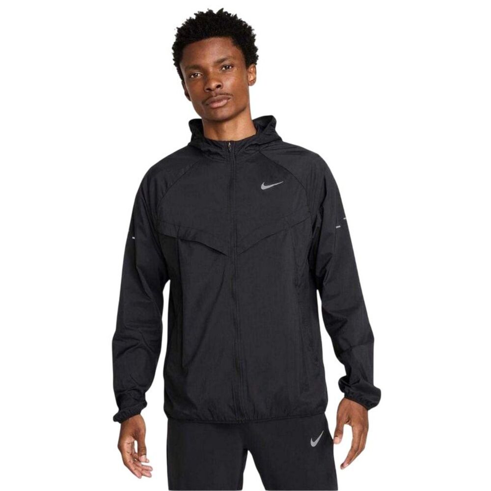 Nike Mens Stride Lightweight  Jacket / Black/Silver